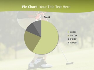 Woman Playing A Game Of Golf PowerPoint Template