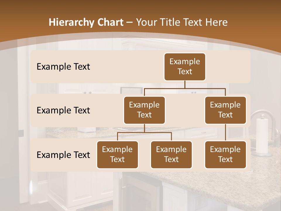 Opulent White Kitchen With Granite Countertops And Wine Fridge PowerPoint Template