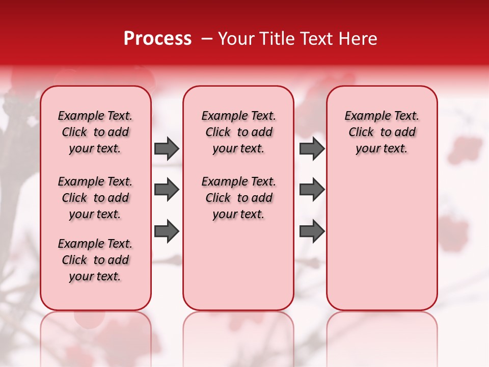 Close-Up Of Red Viburnum Berries Covered With Snow PowerPoint Template