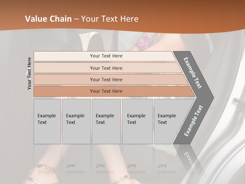 A Woman Sitting In The Back Seat Of A Car PowerPoint Template