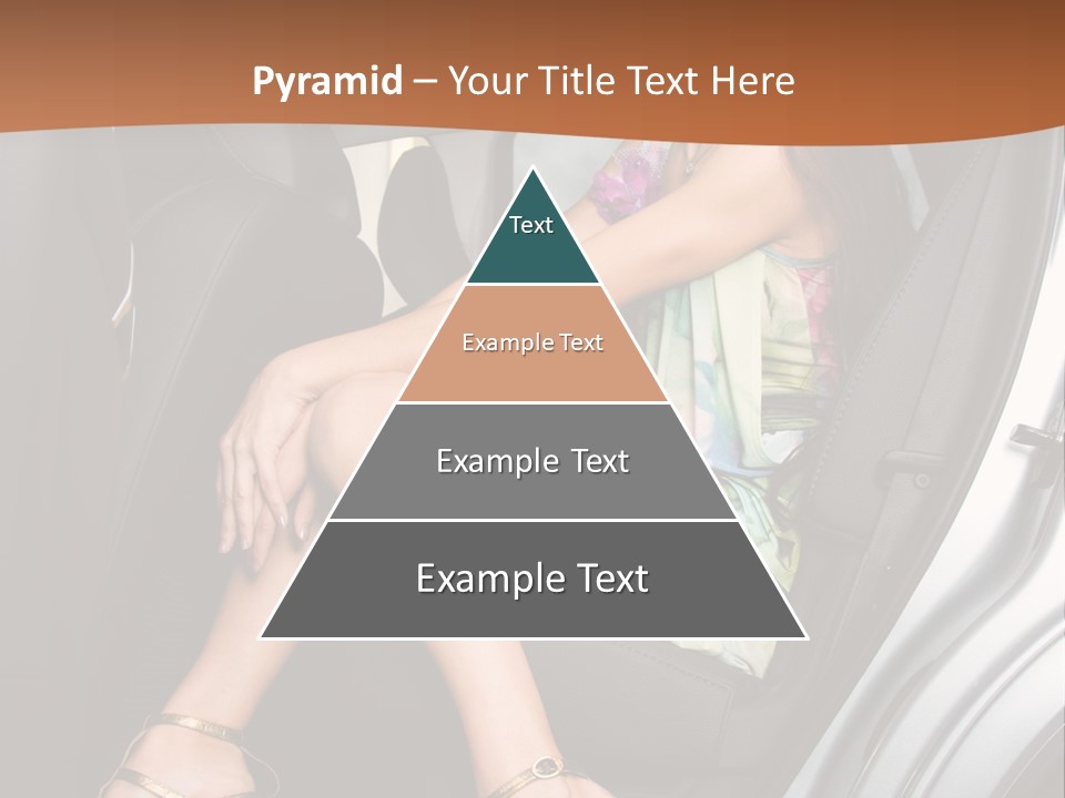 A Woman Sitting In The Back Seat Of A Car PowerPoint Template