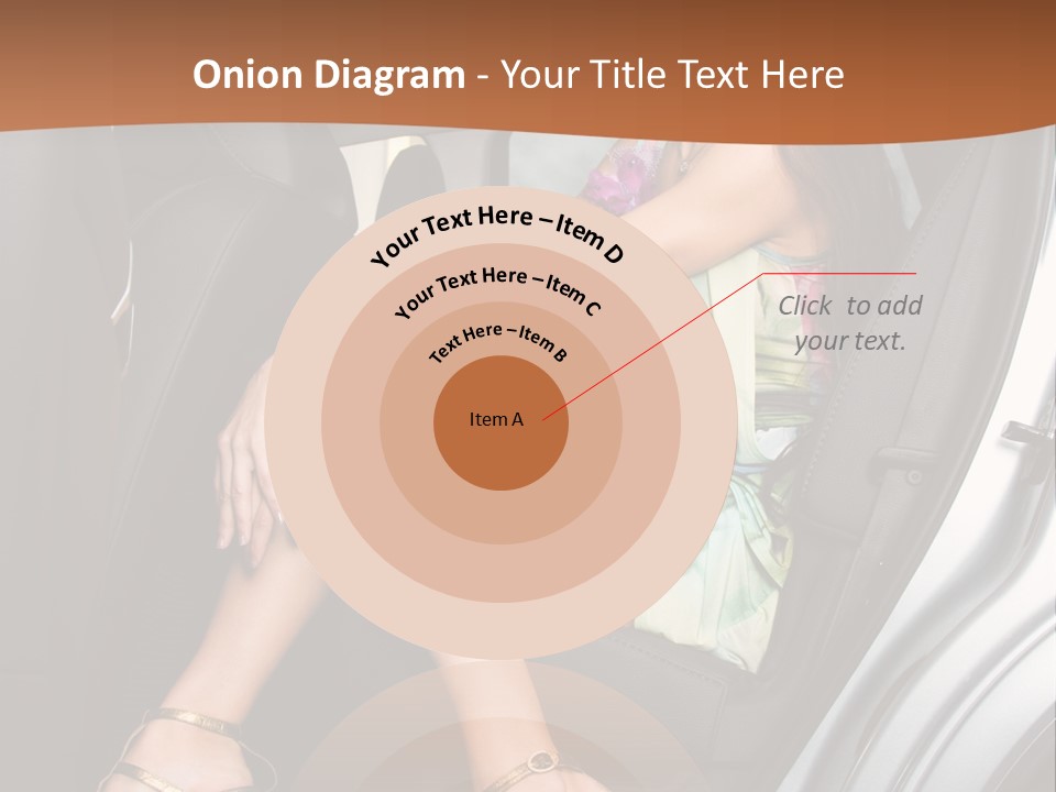 A Woman Sitting In The Back Seat Of A Car PowerPoint Template