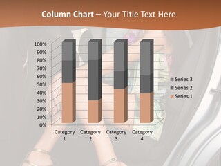 A Woman Sitting In The Back Seat Of A Car PowerPoint Template