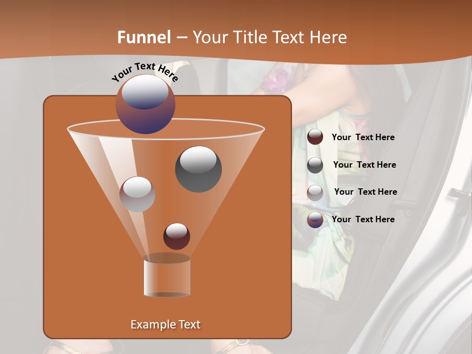 A Woman Sitting In The Back Seat Of A Car PowerPoint Template