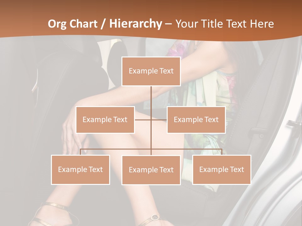 A Woman Sitting In The Back Seat Of A Car PowerPoint Template