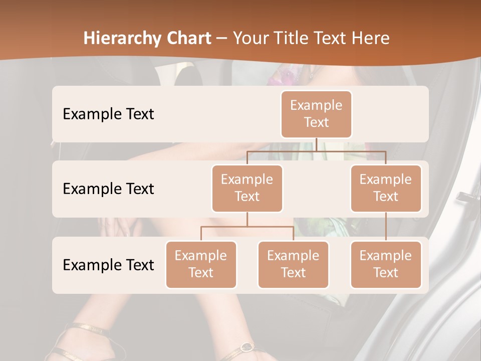 A Woman Sitting In The Back Seat Of A Car PowerPoint Template