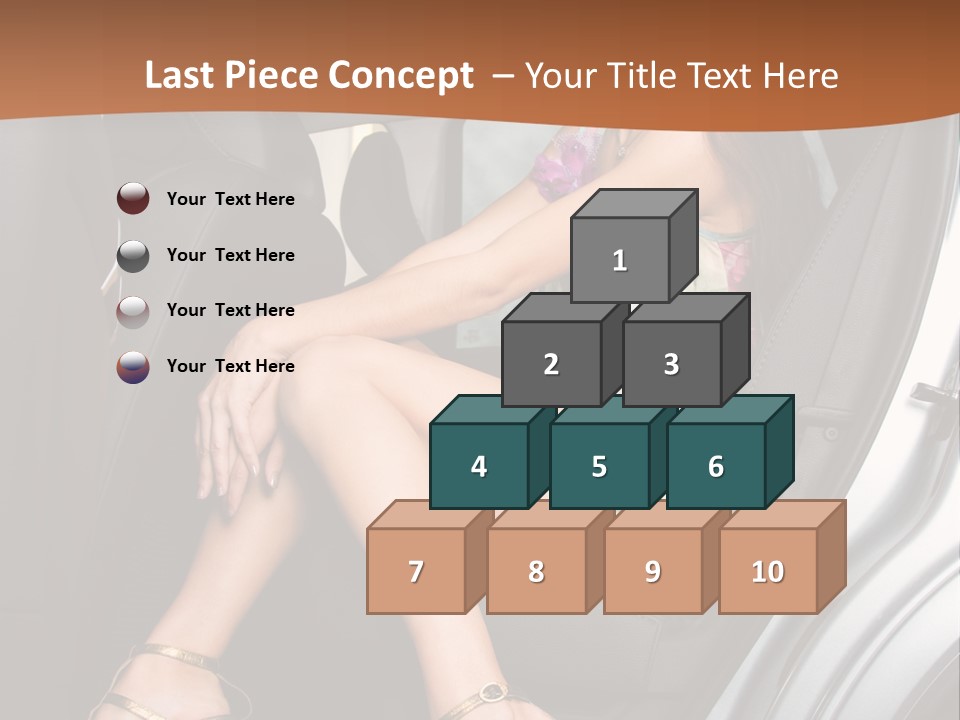 A Woman Sitting In The Back Seat Of A Car PowerPoint Template