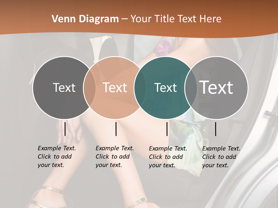 A Woman Sitting In The Back Seat Of A Car PowerPoint Template