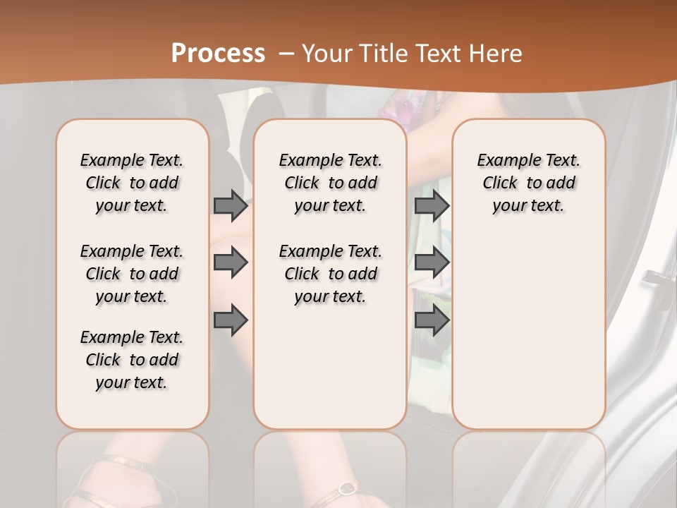 A Woman Sitting In The Back Seat Of A Car PowerPoint Template