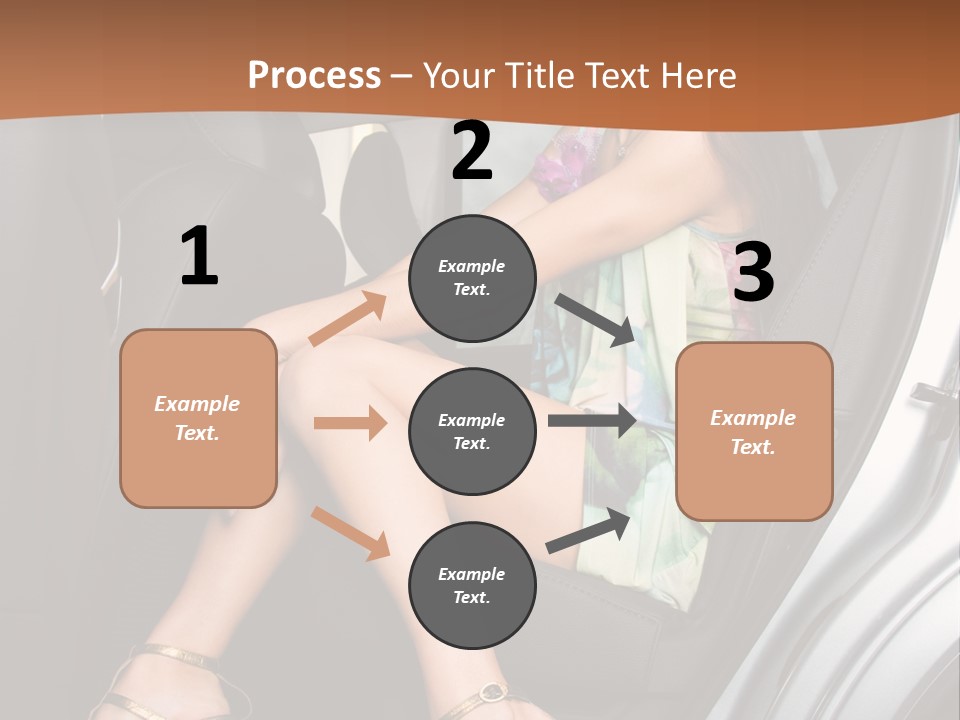 A Woman Sitting In The Back Seat Of A Car PowerPoint Template