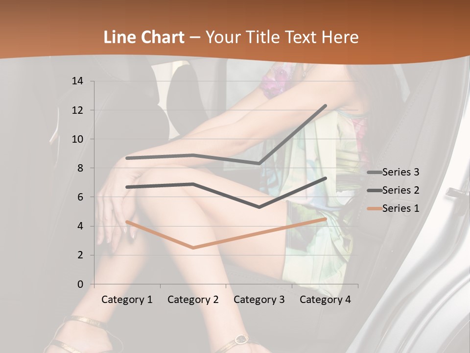 A Woman Sitting In The Back Seat Of A Car PowerPoint Template
