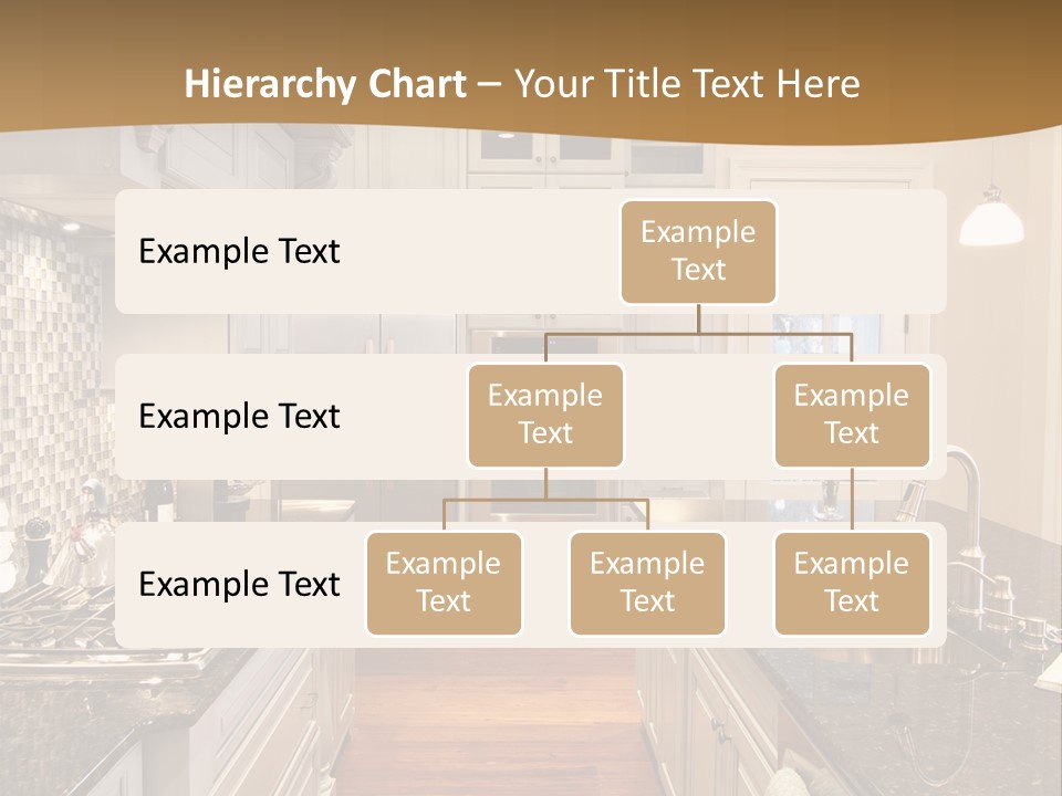 Beautiful Custom Kitchen With Granite And Glass Tile PowerPoint Template