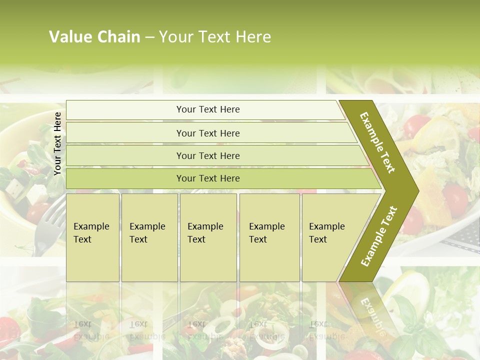 Collage Of Different Salads PowerPoint Template