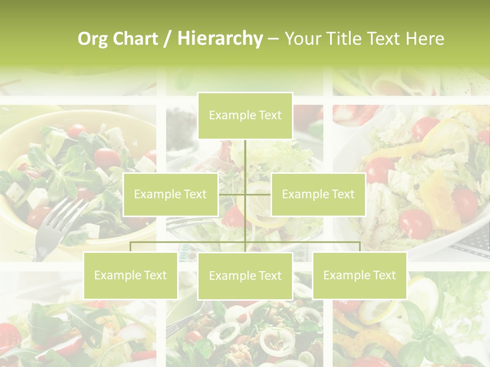Collage Of Different Salads PowerPoint Template