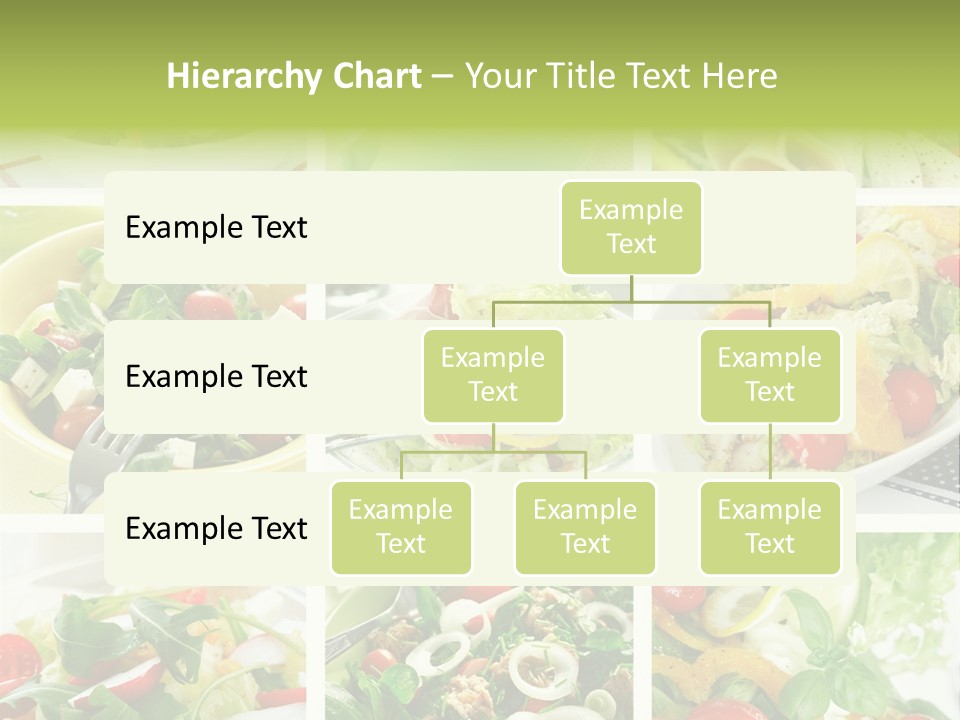 Collage Of Different Salads PowerPoint Template