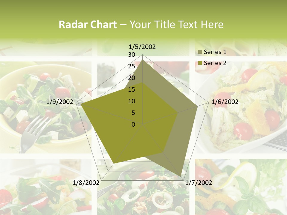 Collage Of Different Salads PowerPoint Template