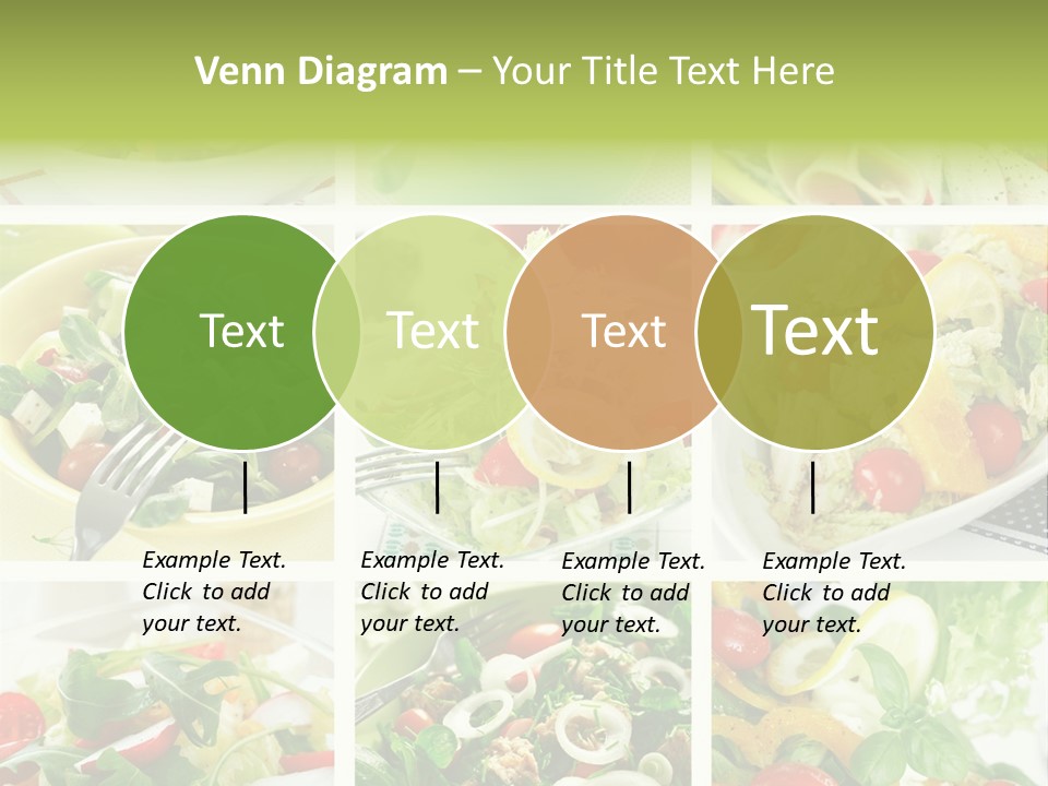Collage Of Different Salads PowerPoint Template