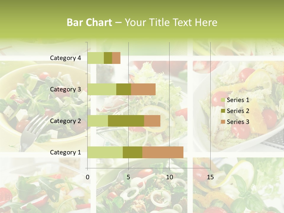 Collage Of Different Salads PowerPoint Template
