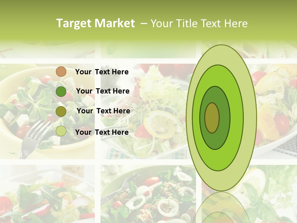 Collage Of Different Salads PowerPoint Template