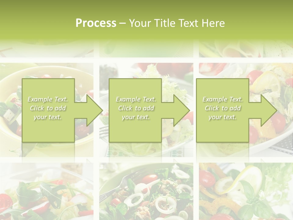 Collage Of Different Salads PowerPoint Template