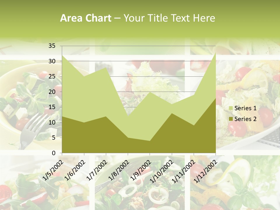 Collage Of Different Salads PowerPoint Template