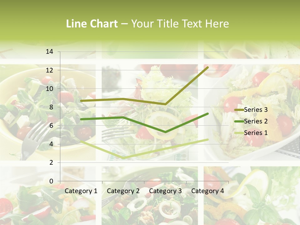 Collage Of Different Salads PowerPoint Template