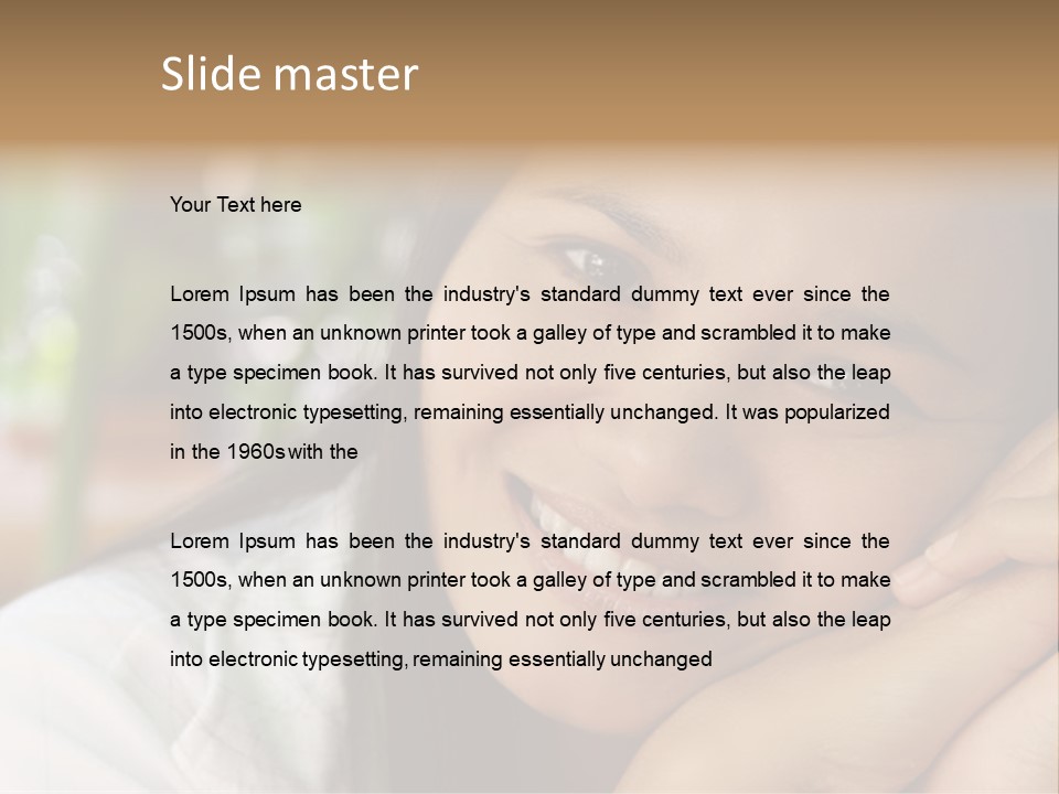 Warm Loving Smile PowerPoint Template