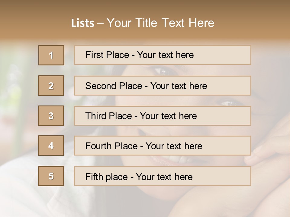 Warm Loving Smile PowerPoint Template