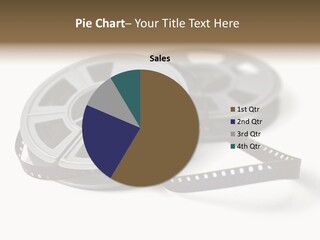 Still Life Of 8Mm Cine Film And Reels; Isolated On White Ground; Differential Focus PowerPoint Template