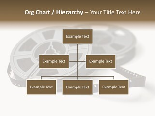 Still Life Of 8Mm Cine Film And Reels; Isolated On White Ground; Differential Focus PowerPoint Template