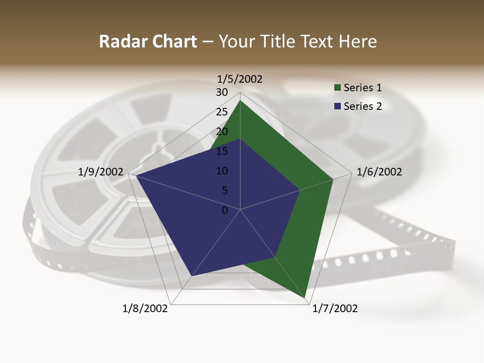 Still Life Of 8Mm Cine Film And Reels; Isolated On White Ground; Differential Focus PowerPoint Template