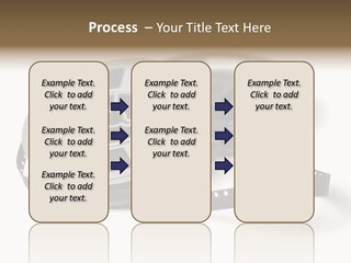 Still Life Of 8Mm Cine Film And Reels; Isolated On White Ground; Differential Focus PowerPoint Template