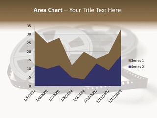 Still Life Of 8Mm Cine Film And Reels; Isolated On White Ground; Differential Focus PowerPoint Template