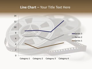 Still Life Of 8Mm Cine Film And Reels; Isolated On White Ground; Differential Focus PowerPoint Template