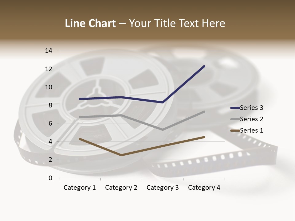 Still Life Of 8Mm Cine Film And Reels; Isolated On White Ground; Differential Focus PowerPoint Template