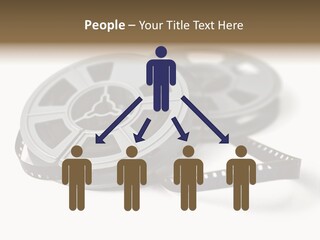 Still Life Of 8Mm Cine Film And Reels; Isolated On White Ground; Differential Focus PowerPoint Template