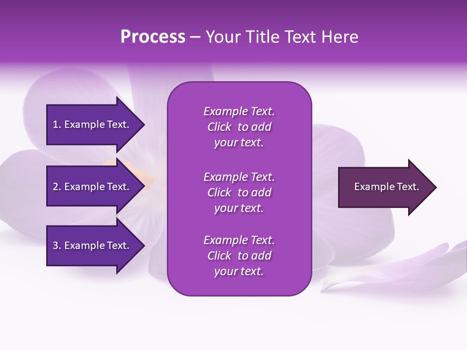 A Group Of Purple Flowers Sitting On Top Of A White Table PowerPoint Template