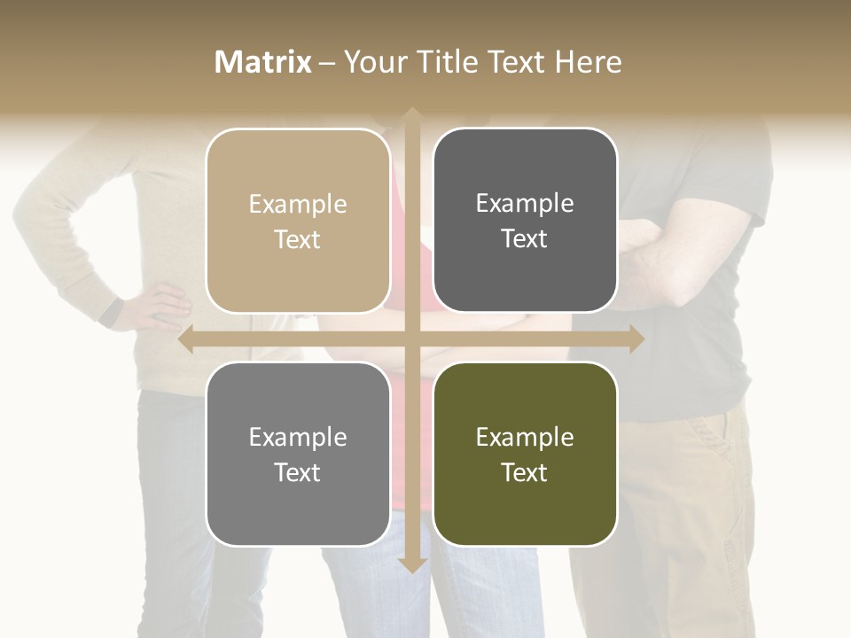 Teenage Girl Rolling Her Eyes In Front Of Angry Parents PowerPoint Template