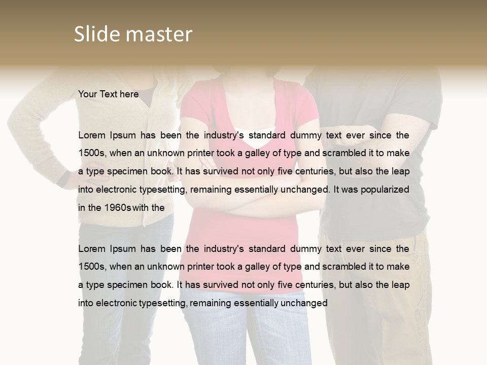 Teenage Girl Rolling Her Eyes In Front Of Angry Parents PowerPoint Template