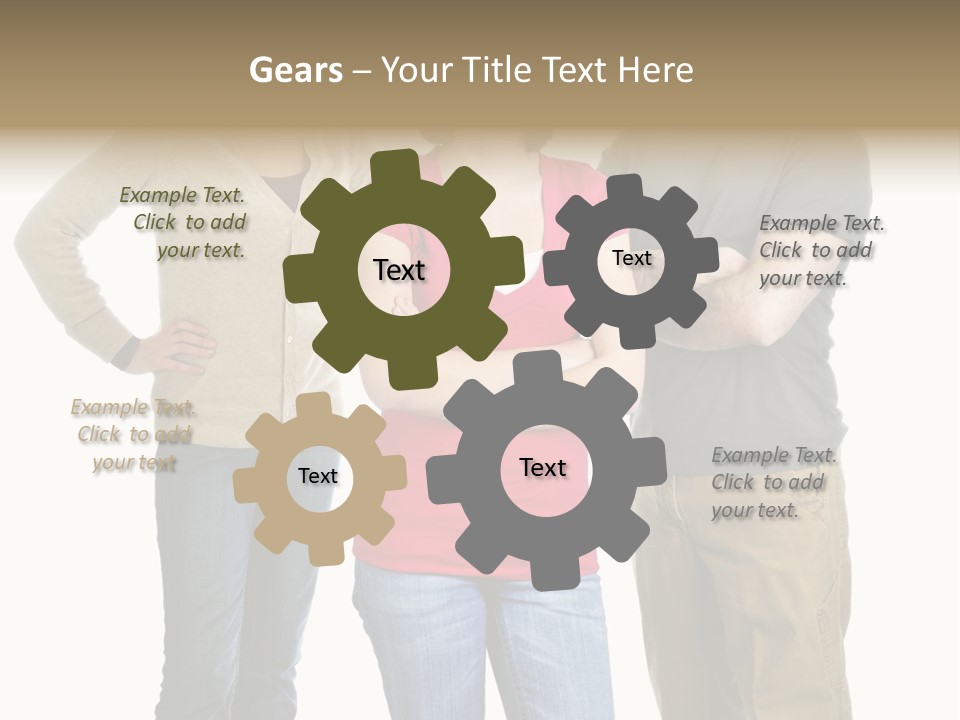 Teenage Girl Rolling Her Eyes In Front Of Angry Parents PowerPoint Template