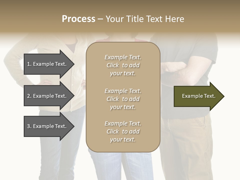 Teenage Girl Rolling Her Eyes In Front Of Angry Parents PowerPoint Template