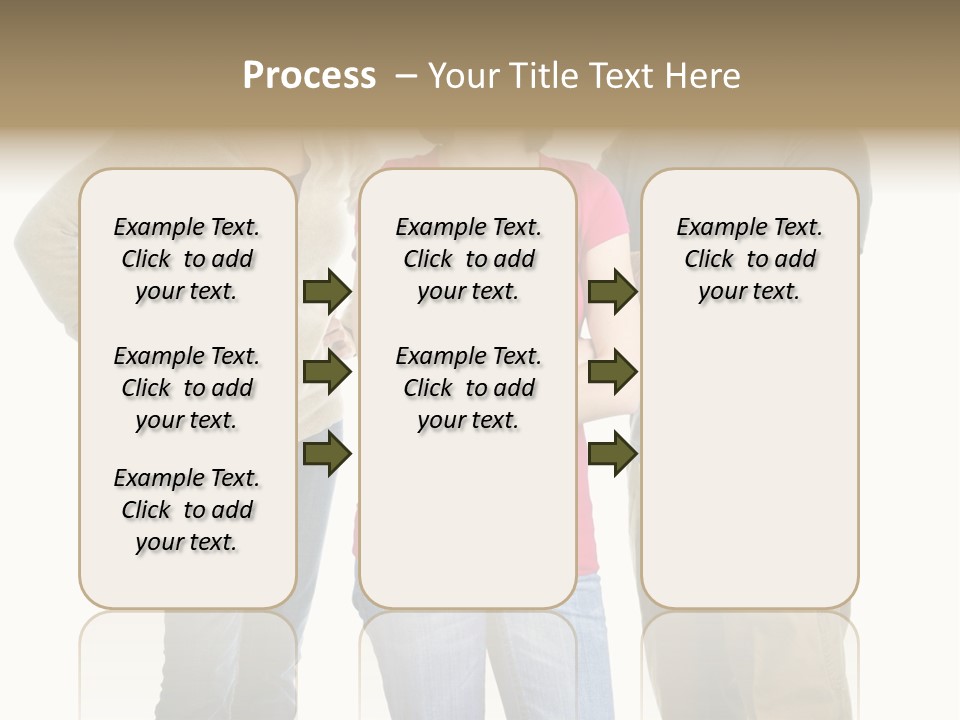 Teenage Girl Rolling Her Eyes In Front Of Angry Parents PowerPoint Template
