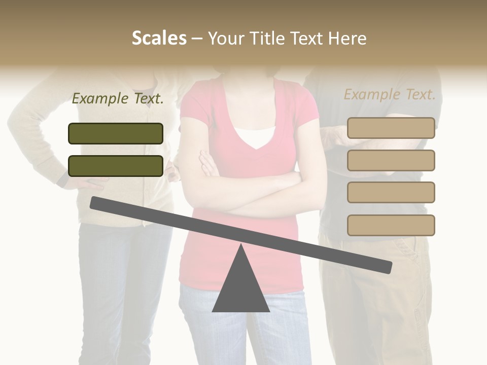 Teenage Girl Rolling Her Eyes In Front Of Angry Parents PowerPoint Template