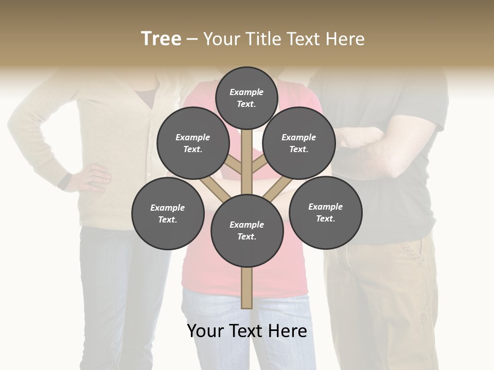 Teenage Girl Rolling Her Eyes In Front Of Angry Parents PowerPoint Template