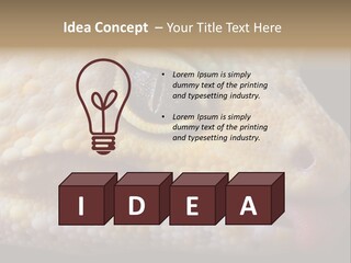 A Leopard Gecko Is Sticking His Tongue Out. PowerPoint Template