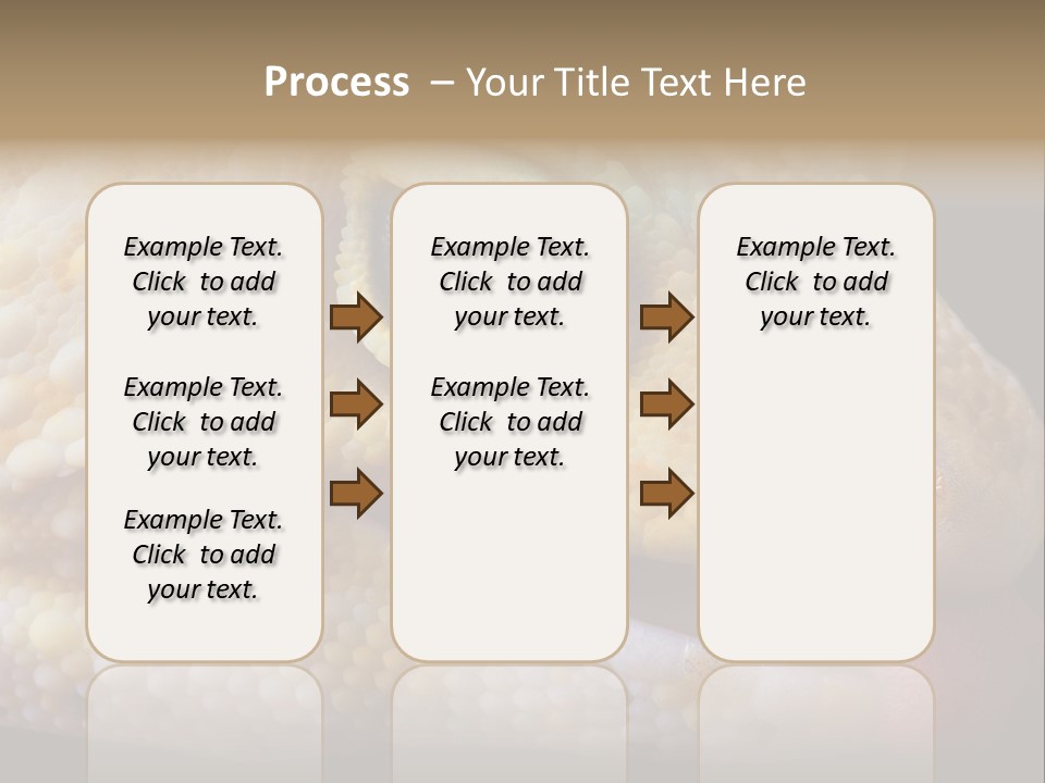A Leopard Gecko Is Sticking His Tongue Out. PowerPoint Template