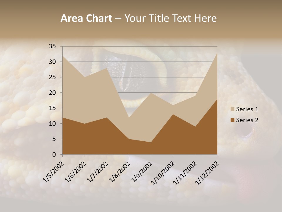 A Leopard Gecko Is Sticking His Tongue Out. PowerPoint Template