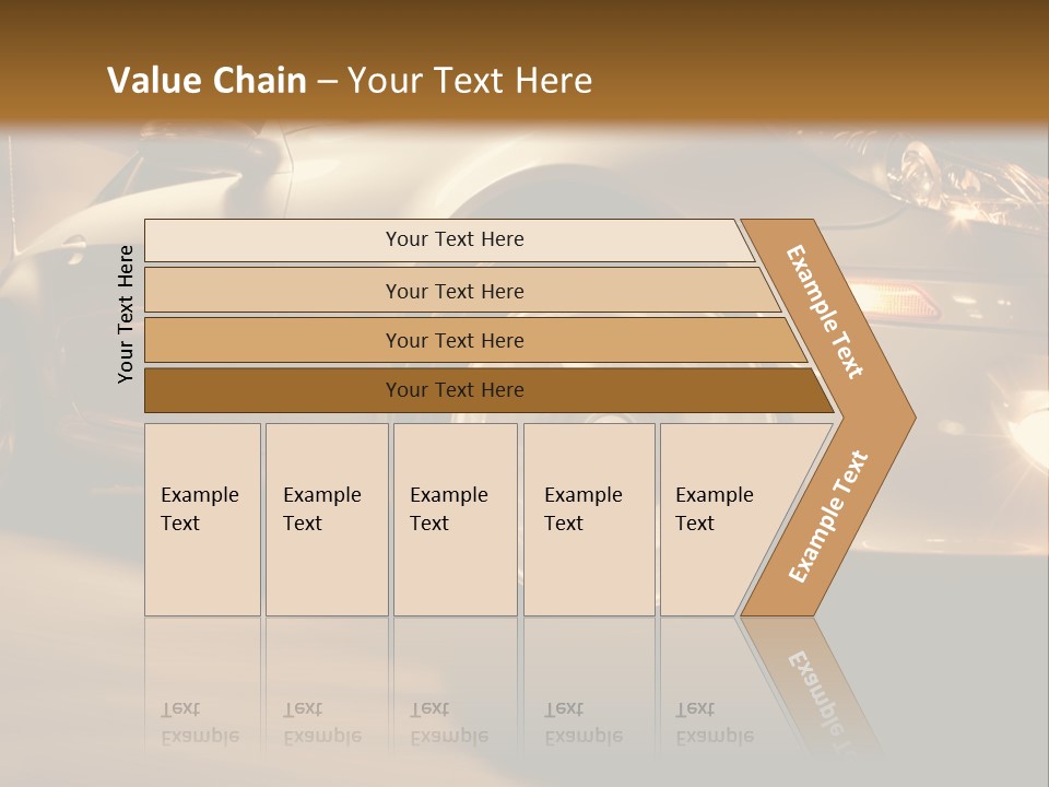 Sports Car Driving In Motion PowerPoint Template