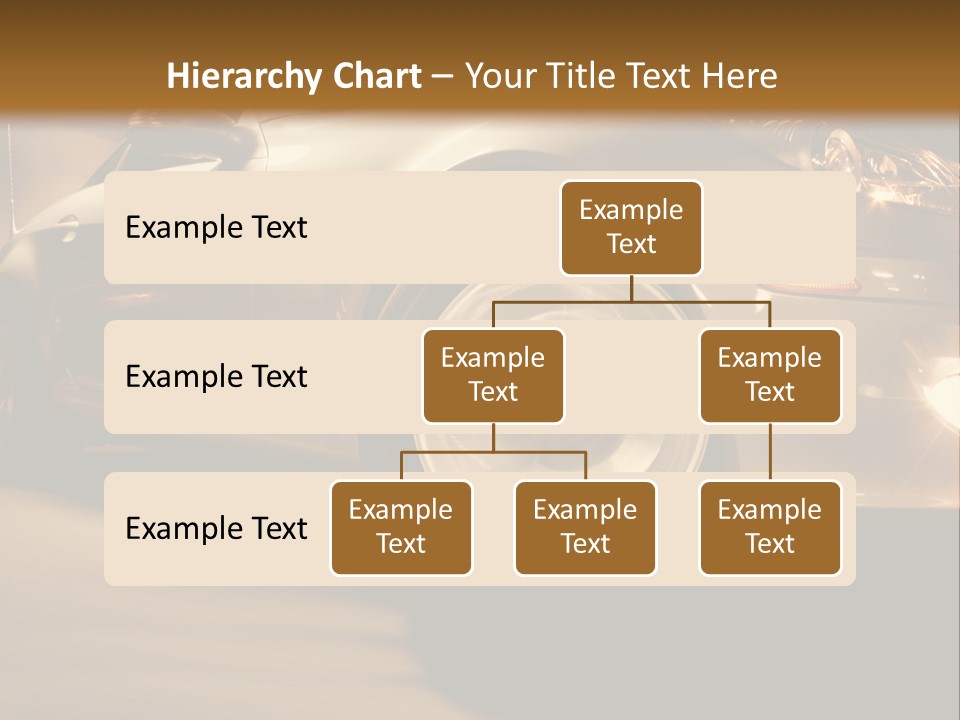 Sports Car Driving In Motion PowerPoint Template