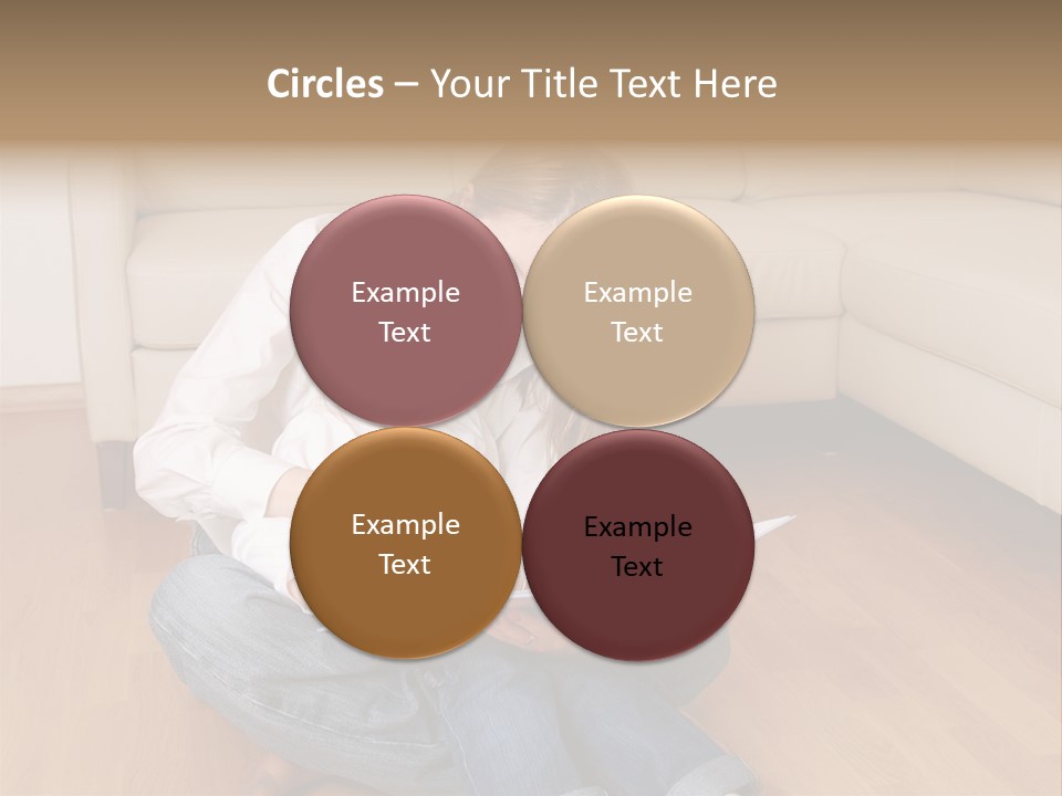 Silhouette Of Construction Worker PowerPoint Template